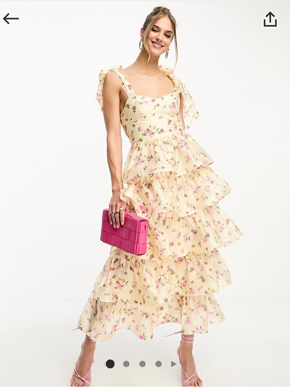 And other stories tiered maxi dress